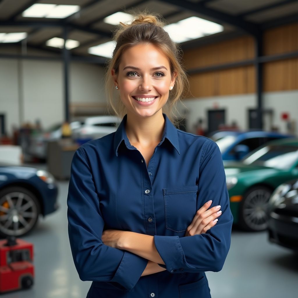 Empresaria automotriz exitosa